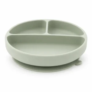 Plato de silicona con base de succión antiderrames