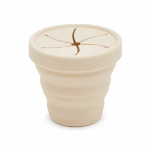 Taza plegable de silicona para snacks